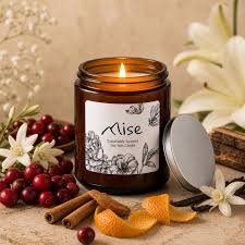 LocalCorner Scented Organic Soy Wax Jar Candle