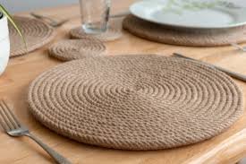 LocalCorner Handmade Jute Rope Table Mat & Coaster Set